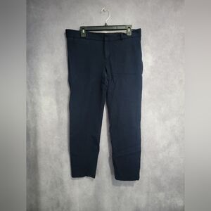 Banana Republic Women Dark Blue Sloan Fit Casual Capri Pants Size 12 Slim Fit